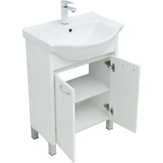 Тумба под раковину Aquanet Донна 294390 60 см белый глянец