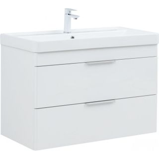 Тумба под раковину Aquanet Ирис New 336311 90 см белый глянец