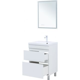 Тумба под раковину Aquanet Нота New 344141 60 см белый глянец