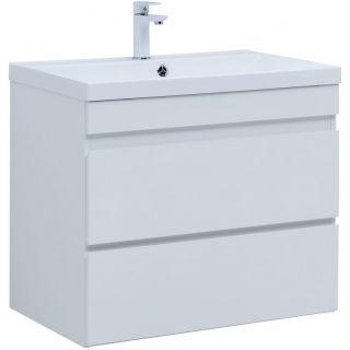 Тумба под раковину Aquanet Нота New 335418 75 см белый глянец