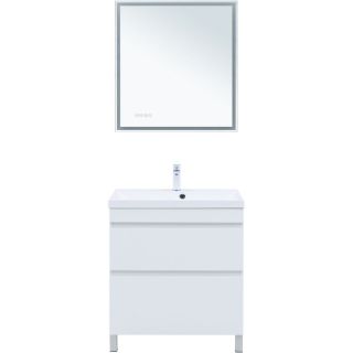 Тумба под раковину Aquanet Нота New 344144 75 см белый глянец