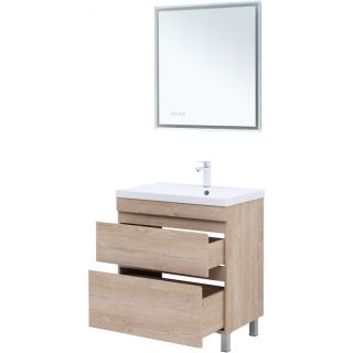 Тумба под раковину Aquanet Нота New 344143 75 см дуб светлый