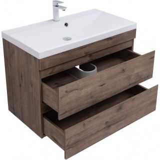 Тумба под раковину Aquanet Нота New 334193 90 см дуб веллингтон табак
