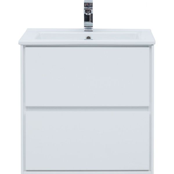 Тумба под раковину Aquanet Милан 339965 65 см белый глянец