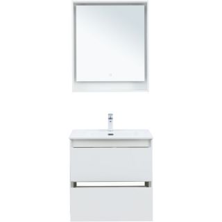 Тумба под раковину Aquanet Милан 336368 70 см белый глянец