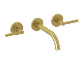 Смеситель для раковины Kludi Nova Fonte Puristic 20144N015 брашированное золото