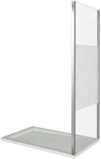 Боковая часть Good Door PANDORA SP-80-T-CH стекло прозрачное с рисунком Тростник