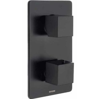 Встраиваемый смеситель для душа Bossini Cube Z00061.073 с термостатом чёрный матовый
