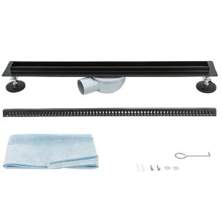 Душевой трап ALMAes Bajo BG70BL 70см чёрный матовый