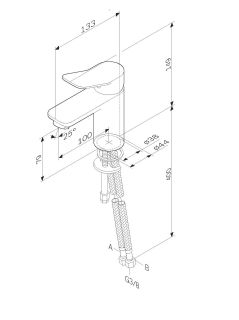 Смеситель для раковины Am Pm X-Joy F85A02133