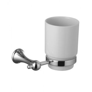 Стакан керамический для зубных щеток с настенным держателем Lemark Standard (LM2136C)