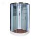 Душевая кабина Deto А09 LED с кнопкой и гидромассажем 90х90х220 см