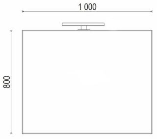 Зеркало Акватон Брук 100см 1A200302BC010