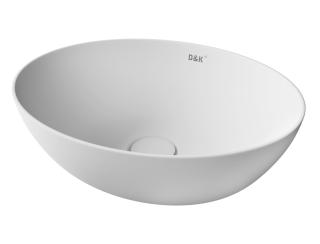 Раковина накладная DQ Matrix DT1390708 41см белый матовый