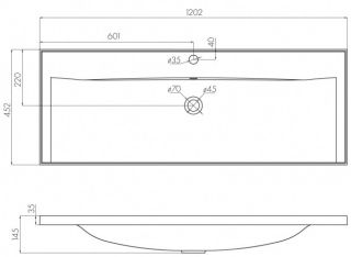 Раковина Акватон Айрис 120см 1A729631AG010
