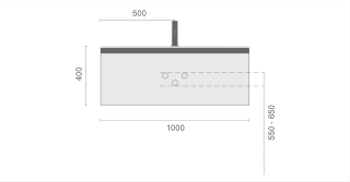 Тумба под раковину Armadi Art Quatro 790-M1-100-D-A 100 см бежевый/антрацит
