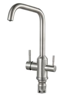 Смеситель для кухни РМС SUS124-017F-015 с подключением фильтра нержавеющая сталь