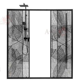 Душевая дверь в нишу AvaCan FB2 170-190 чёрный