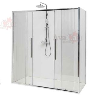 Душевой уголок AvaCan FC2 170-190 + SC90 хром