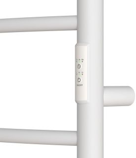 Полотенцесушитель электрический Point Афина PN04848PW с полкой 40x80см белый матовый