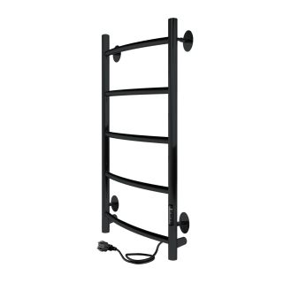 Полотенцесушитель электрический Indigo Arc Lux LCALE80-40BRRt 80x40 см чёрный муар