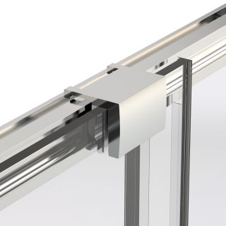 Душевая дверь Vincea Stella VDS-1ST160CLGM, 1600, вороненая сталь, стекло прозрачное