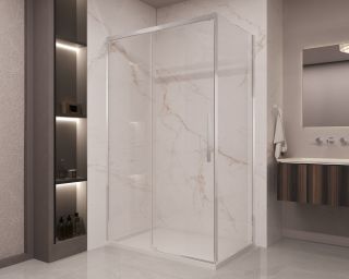 Душевой уголок Vincea Stella VSR-1ST8016CL, 1600*800, хром, стекло прозрачное