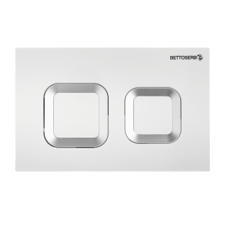 Клавиша смыва BETTOSERB 40006488G белый глянец + хром глянец SMART