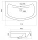 Мебельная раковина Santek Балтика 1WH207776 70см белый