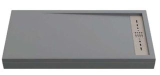 Поддон литьевой Good Door Stella ГРАФИТ 1600x900