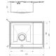Кухонная мойка Alveus 1124383 Quarto 20 Brs-90 61.5x48