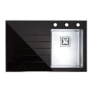 Кухонная мойка Alveus 1099630 Crystalix 10 черная 86x54 правая