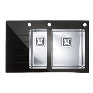 Кухонная мойка Alveus 1099635 Crystalix 20 черное 86x54 правая