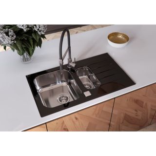 Кухонная мойка Alveus 1100015 Glassix 20 черная 86x50