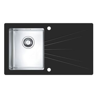 Кухонная мойка Alveus 1102770 Karat 10 черная 86x50 левая