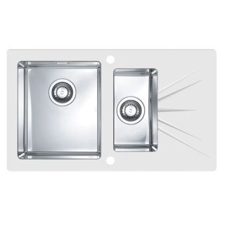 Кухонная мойка Alveus 1102773 Karat 20 белая 86x50 левая