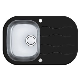 Кухонная мойка Alveus 1123814 Wave Up 20 черная 76x50