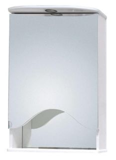 Шкаф-зеркало с подсветкой Onika Лидия 205004 правый 50см белый