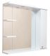 Шкаф-зеркало с подсветкой Onika Эльбрус 210004 правый 100см белый
