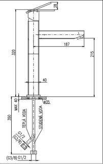 Смеситель для раковины Rav Slezak Loira LR530.5 Хром