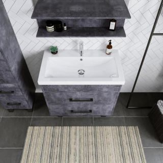 Тумба под раковину Бриклаер Чили 4627125415234 80 см цемент