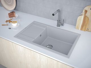 Мойка кухонная Paulmark Flugen PM317850-WH белый