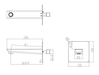 Излив настенный Omnires Parma хром WDPARMACR