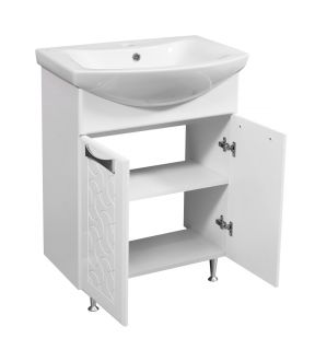Тумба под раковину Stella Polar Ванда 60см белый SP-00000201