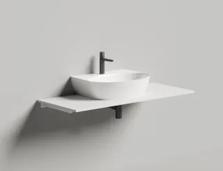 Подвесная раковина Salini Alda Wall 02 S-Sense 140312GRH 58см RAL снаружи