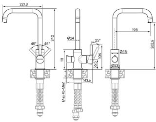 Смеситель для кухни Paulmark Logas Lo213021-CR хром