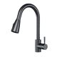 Смеситель для кухни Am.Pm X-Joy S F85B07522 с выдвижным изливом чёрный