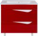 Тумба под раковину Bellezza Эйфория 85см красный 00000010225