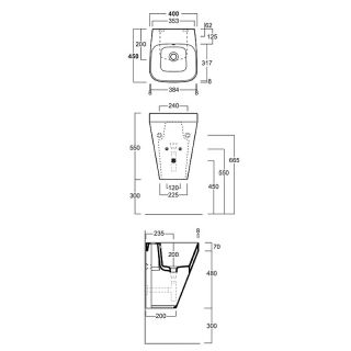 Раковина SIMAS Baden Baden BB13bi*1 белая 40 см