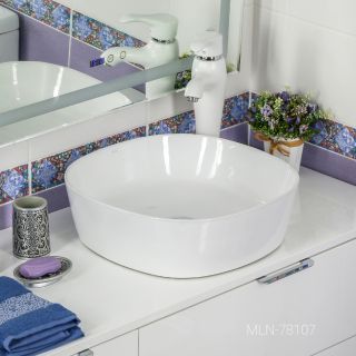 Накладная раковина Melana 78107-805 41см белый